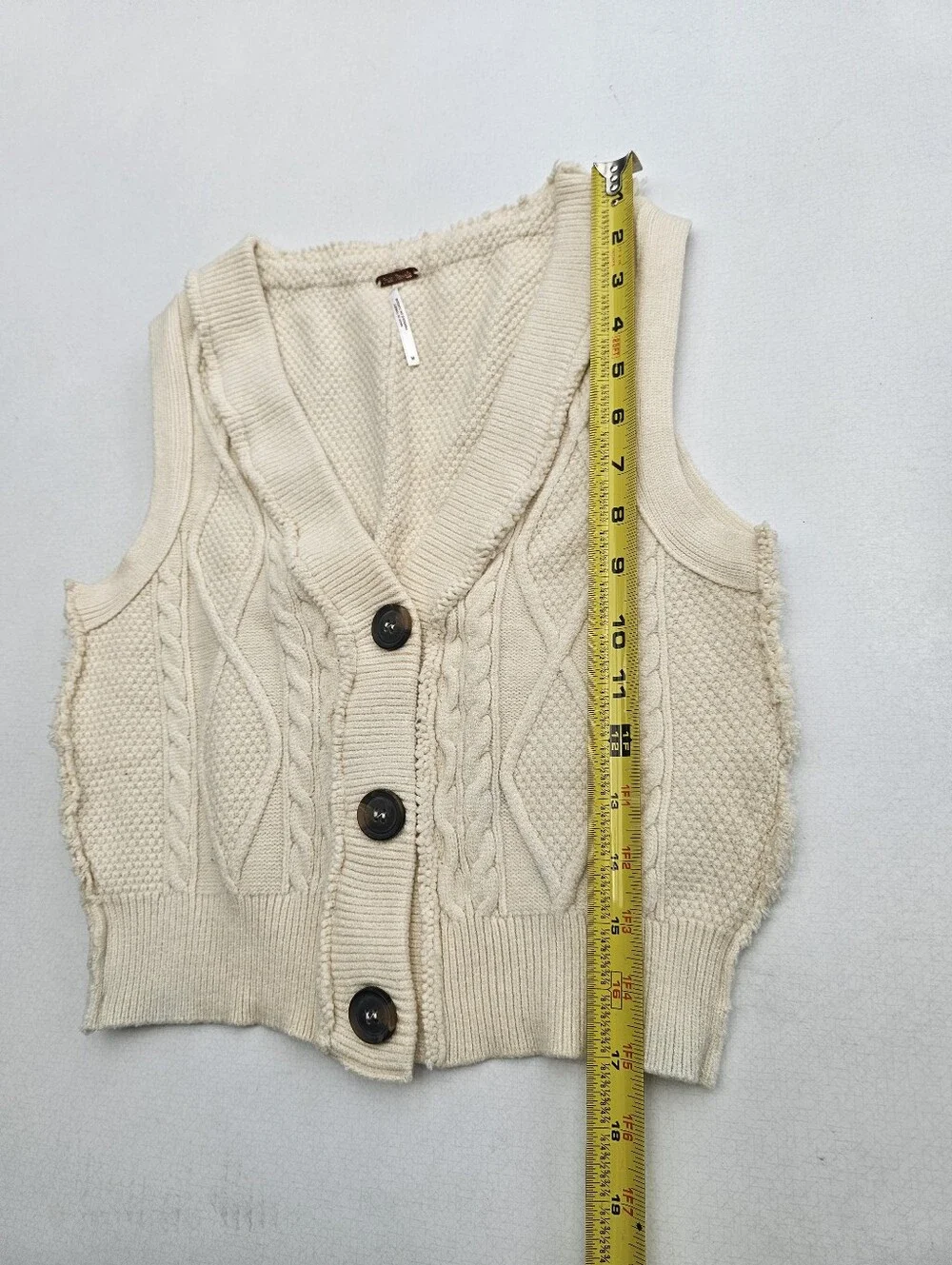 Free People Cable Knit Denson Sweater Vest - Picture 5 of 8